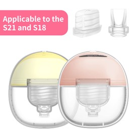 Henkion 21mm Flange Suitable for S21/S18/S12/S4DW/S9/S10/ Wearable Breast Pump Portable Electric Breast Pump double also Compatible cozytots momcozy Pump