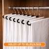 12 Pack 14.4In Pants Hangers Open Ended Heavy Duty Metal