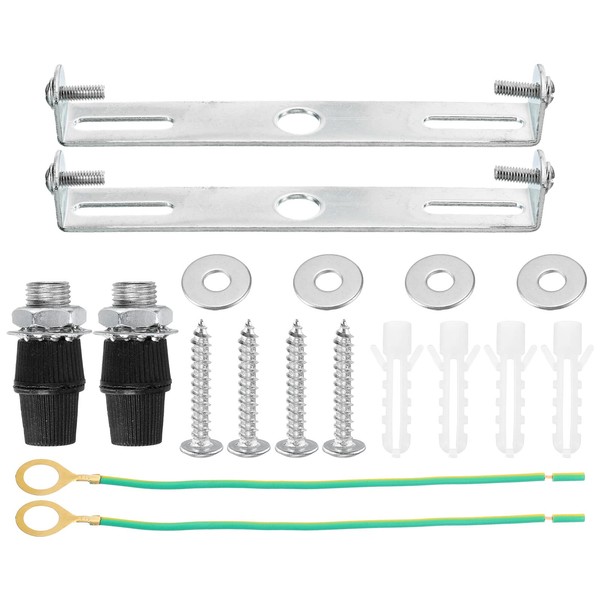 sourcing map Ceiling Light Plate 115x18x15mm Lighting Fixture Mounting Bracket