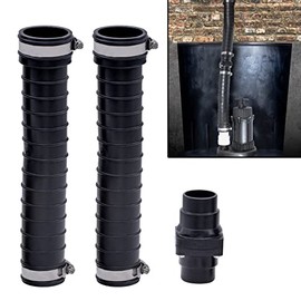 Fernco QwikFlex 24-in. In-Line Sump Pump Check Valve Installation Kit for Offset or Hard To Reach 1-1/2-in. Pipe Connections