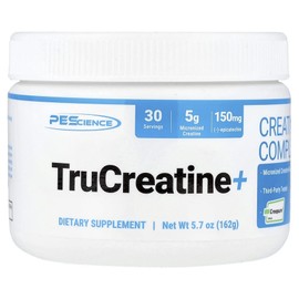 PEScience True Creatine Plus Creatine Complex 161g (5.67oz), 160g, 4 pieces / PEScience 트루크레아틴플러스 크레아틴 복합체 161g(5.67oz), 160g, 4개