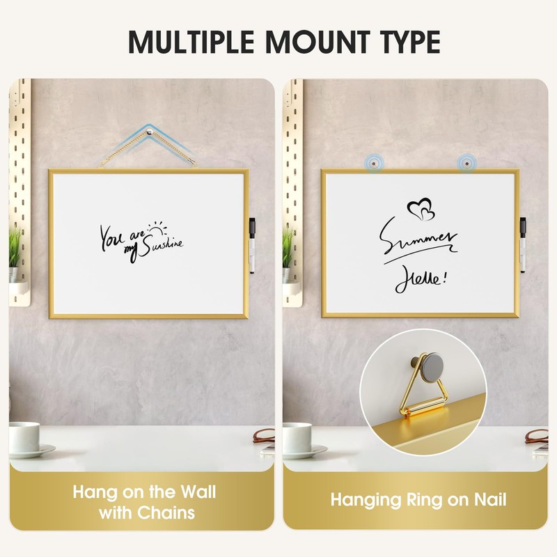 MaxGear (Bundle of 2 Sets) Double-Sided Dry Erase Board for