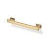 TUNNY 10 Pack Classic Rectangle Solid Cabinet Handles-5"/128mm Screw Spacing