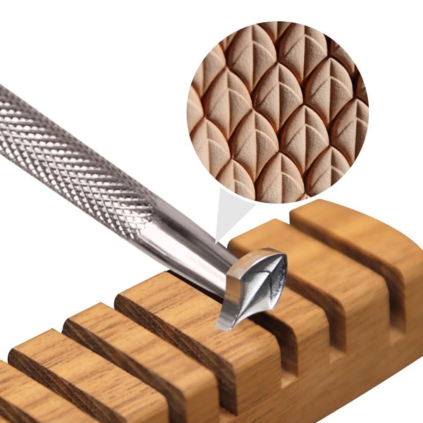 Leather Craft Stamping Tool,Dragon Scale Pattern Leather Craft Stamping Tool