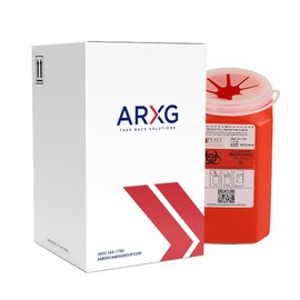 1.5qt (1PK) Mail-in Take Back Sharps Containers with Destruction Services for Safe & Environmentally-Responsible Needle Disposal | Home, Personal, Travel, and Professional Use