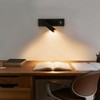 Wall Mounted Reading Light with USB, LED Bedside Reading Light