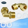 Solid Brass Elbow 1/2" Male to 1/2" Female Connectors 90