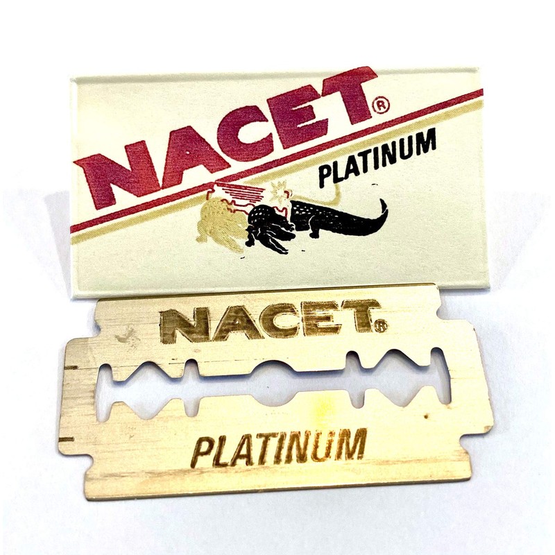 Nacet Platinum Double Edge Safety Razor Blades - (10 Count)