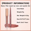 Liquid Lipstick Lip Liner Set, Waterproof & Smudge-proof Lip Gloss