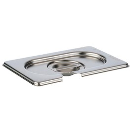 APS Lid for GN container 1/9 Stainless Steel Ladle Cut-Out 176 x 108 mm
