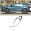 eMagTech 3pcs 3D Car Jesus Fish Decal Sticker 3 Style