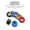 2pcs M10 Bicycle Wheel Hub Axle Nut 7075 Aluminum Bicycle
