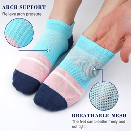 Gonii Ankle Socks for Women Thin Running Athletic No Show Low Socks 6 Pairs