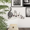 Deco 79 Metal Musical Notes Home Wall Decor Wall Sculpture