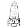 Elegant Home Embossed Lighthouse Ice Cold Clear Glass Beverage Drink