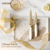 CAROTE 12PCS Kitchen Knife Set, Healthy Gold Titanium Coating Knife