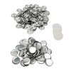 100 Sets Blank Button Badge Parts Set Round Shape Rust