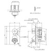 Toto Upright Faucet 13 (Embedded / Hose Connection) TWA11R