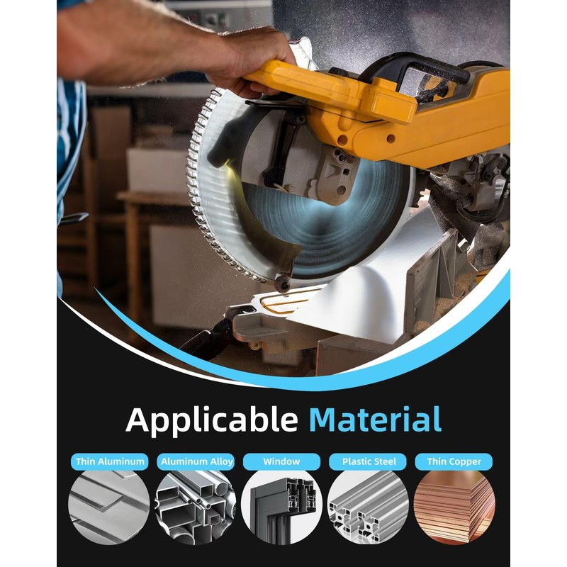 ANGELSWORD 14 inch 100T Aluminum Miter Saw Blade/Chop Saw Blade,