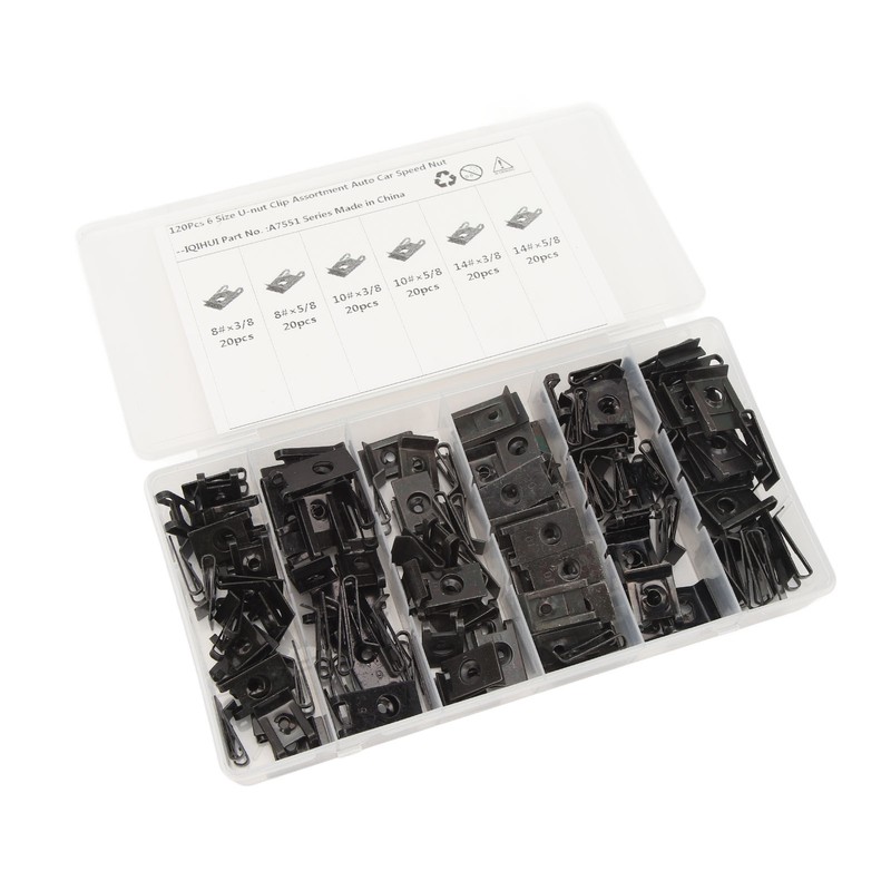 U Nut Clip Kit Stable Fixing High Strength 6 Size
