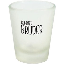 ShirtInStyle Schnapsglas Glas Kleiner Bruder, Familie Verwandschaft, Liebe, Freude, Dankbarkeit