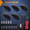 Nilight LED Cab Marker Lights Roof Running Light 5 PCS