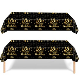 yayafunfun 90th Birthday Table Decoration 2pcs Rose Gold 90th Table Cloth,Happy 90th Birthday Tablecloth for Ladies Women,137 * 274cm Plastic Tablecloths Table Cover 90th Birthday Decorations for Her