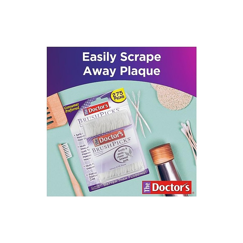 The Doctor's BrushPicks Toothpicks (275 count) by Brushpicks