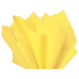 Light Yellow Tissue Paper Squares, Bulk 24 Sheets, Premium Gift Wrap and Art Supplies for Birthdays, Holidays, or Presents by Feronia packaging, Large 20 Inch x 26 Inch