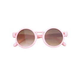 XIXIMAON Baby Sunglasses Kids Summer Polarized Sunglass Cute Round Frame Candy Color Uv400 Protection Glasses for Age 3-10 Years Toddler Girls Boys (Pink, One Size)