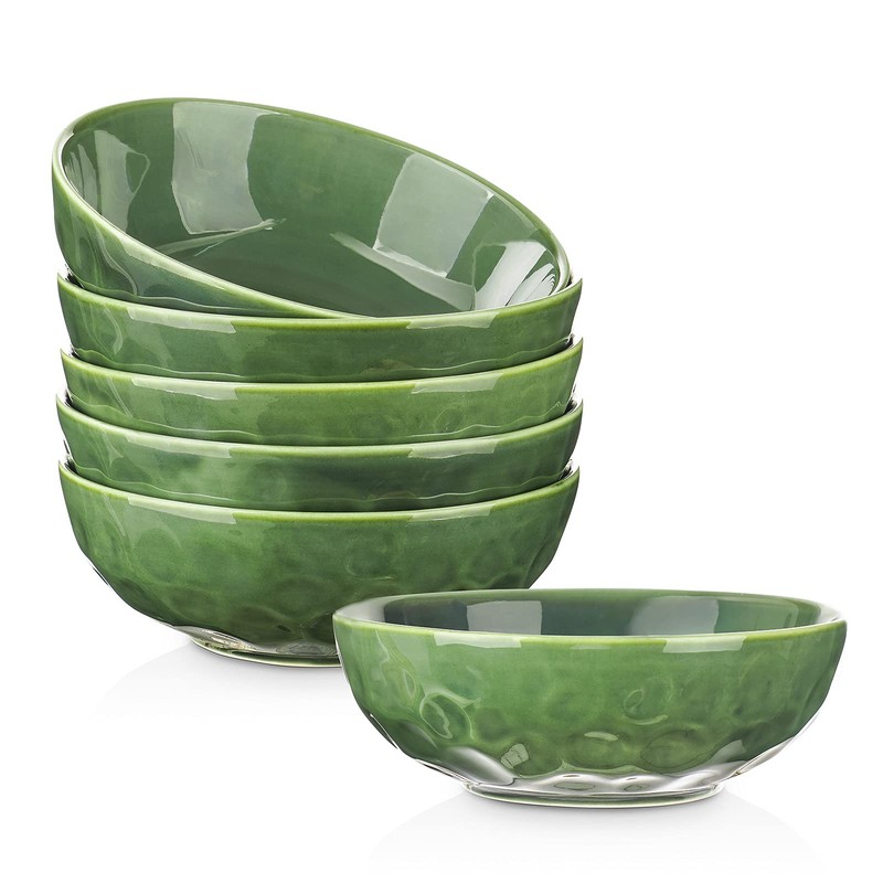 vicrays Ceramic Pasta Bowls Set, 32 Ounce Soup Bowls, Large