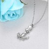 OutstandLong Anchor Urn Necklaces for Human Ashes Memorial Cremation Women