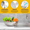 E-far 3QT & 5QT Colander Set of 2, Stainless Steel