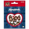 Sun-Star Stationery S8813957 Monchich Goods, Seal, Plush, Blue Check