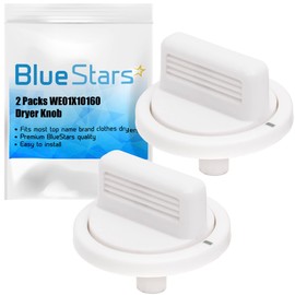 Ultra Durable WE01X10160 Timer Knob Replacement Part by Blue Stars – Exact Fit For GE Washers/Dryers - Replaces AP3207448 PS755794 WE01X10069 - PACK OF 2