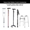 4 Pack Replacement Rubber Cane Tips 3/4 Inch Heavy Duty