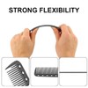 LEDSHLIU Hairdressing Combs 4 Anti-Static Carbon Fiber Hair Combs Wide