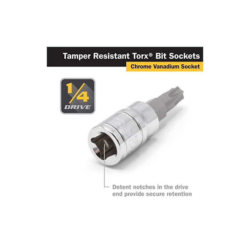 Titan 66810 1/4-Inch Drive x TR10 Tamper Resistant Torx Bit