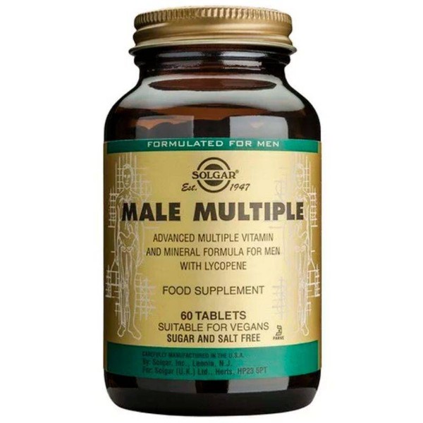 SOLGAR MALE MULTIPLE, ADVANCED MULTIPLE VITAMINS& MINERAL FORMULA FOR MEN