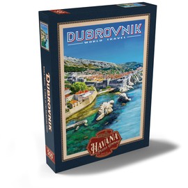 MyPuzzle Dubrovnik, Croatia - A Jewel on the Dalmatian Coast, Vintage Travel Poster - Premium 500 Piece Puzzle - MyPuzzle Special Collection by Havana Puzzle Company