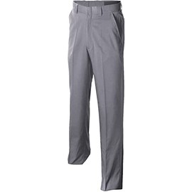 Smitty Men's Flat Front 4-Way Stretch Umpire Plate Pants - Non-Expander Waistband (36, Medium Grey)