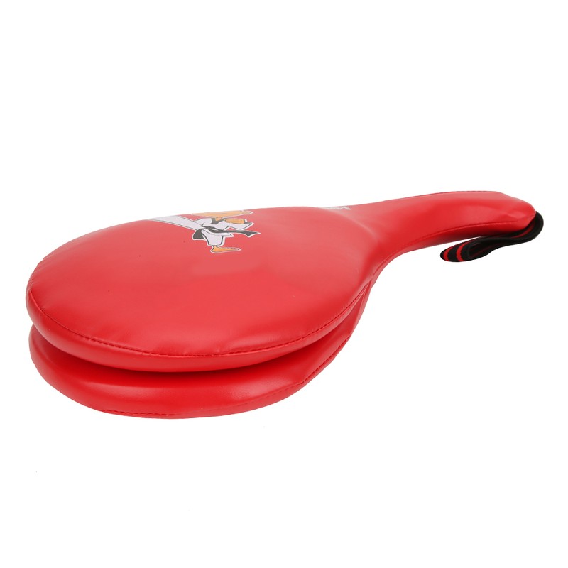 ST0001 PU Leather Red Children Taekwondo Boxing Hand Foot Pad