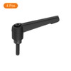 uxcell 4Pcs M5 x 16mm Adjustable Knobs Handle Male Thread