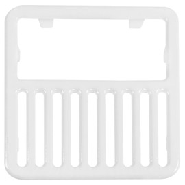 GSW Cast Iron Porcelain Floor Sink Top Grate with Ceramic Surface FS-T1/2, 9-⅜” x 9-⅜” x 1-¼” - Perfect for Restaurant, Bar, Buffet (½ Size)