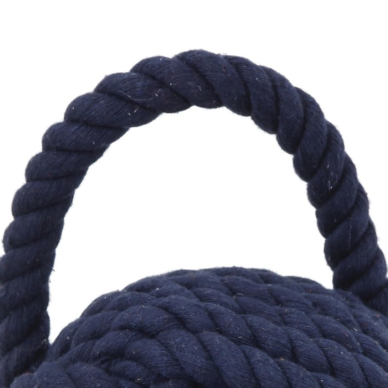 Blue Rope Knot Cotton Door Stop
