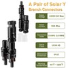 OBLLAR Solar Branch Connector Y Connector for Parallel Connection Between