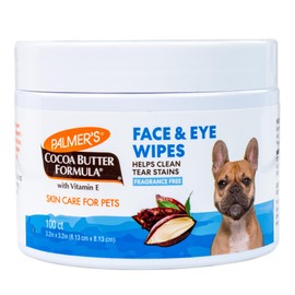 Palmer's for Pets Face and Eye Dog Wipes, Unscented, 100 Count