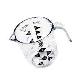 Rocky Mountain Goods 1 Cup Plastic Measuring Cup with Handle - Durable Easy to Read Measuring Cup - US and Metric - Dishwasher Safe - Measuring Cup for Liquid, Rice, Coffee, Dog Food, Soap, Oil