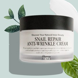 Agassi [1+1] Snail Cream Agassi Snail Repair Anti-Wrinkle Cream 50g Wrinkle Elasticity / [1+1] 달팽이 크림 아가시 스네일 리페어 안티링클 크림 50g 주름 탄력