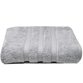 Luxury Bath Sheets Zero Twist Cotton 600 GSM (90 x140cm) Thick & Plush Hotel Quality Large Pool Spa & Hotel Bathroom Bath Towels | Pack Of 1 Silver Grey